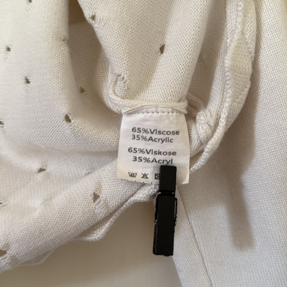 White Scalloped Cardigan Girls - Picture 6 of 9